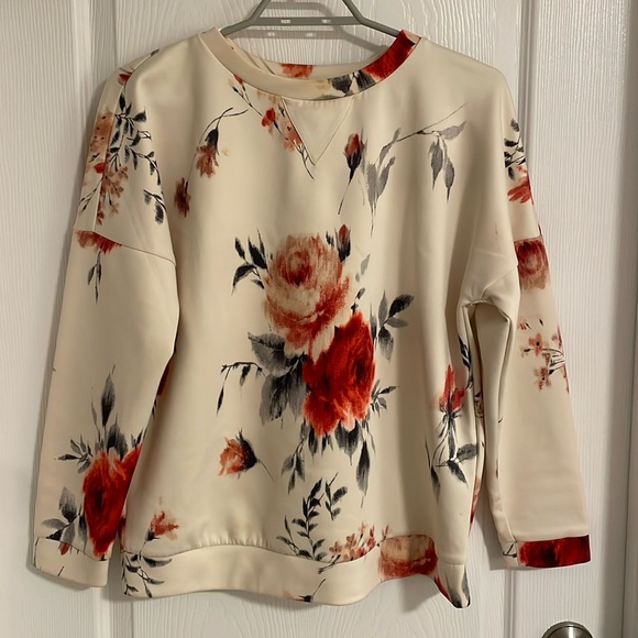 Zara Floral Top Size M - Picture 1 of 7